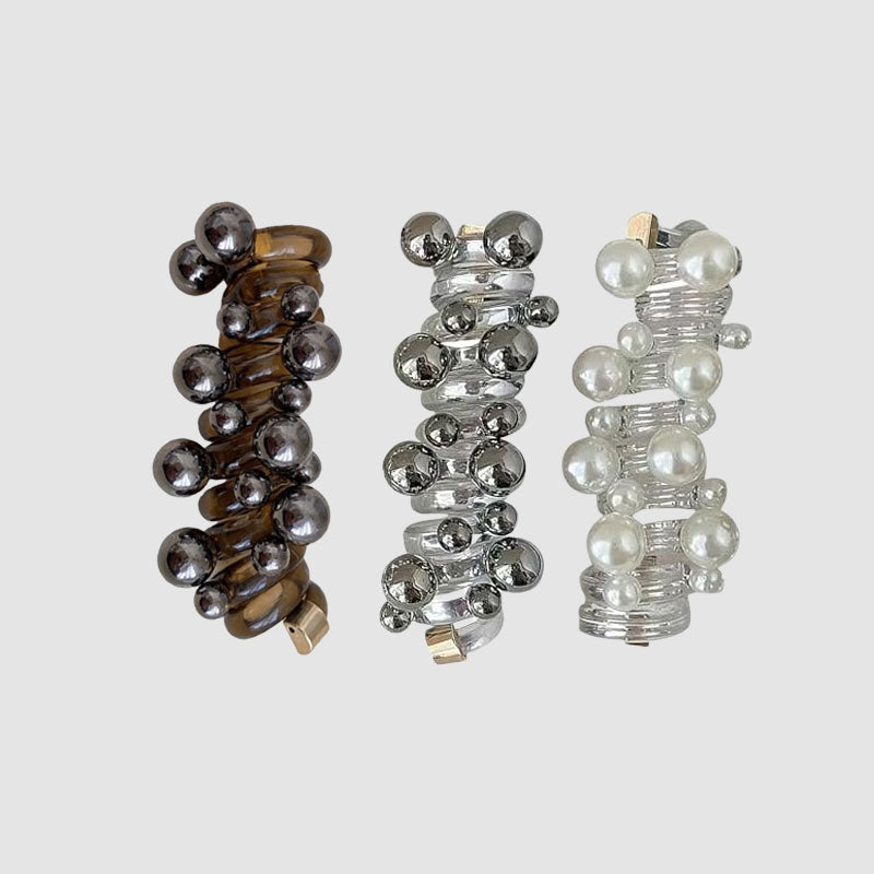 Perle rett spiral hårbånd