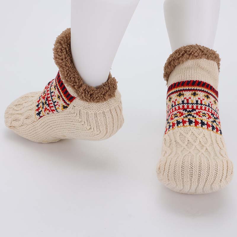🧦 Jacquard-gulvsokker – Koselig varme for hvert skritt