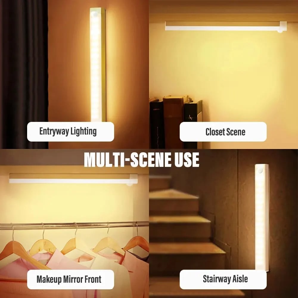 🔥NYÅRSREA - Oppladbare LED-lamper uten stans Smart Sensor Magnetic