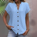 Vintage Afslappet Bluse