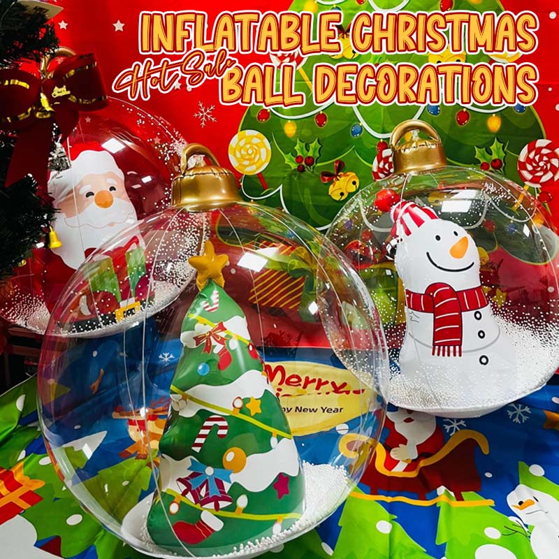 Oppblåsbare julekulepynter