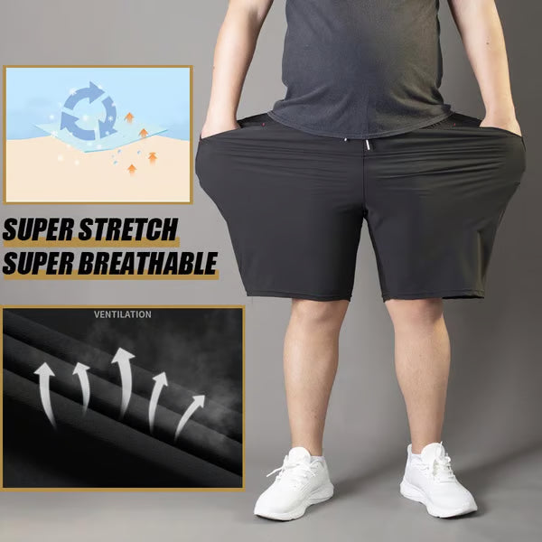 🔥SISTE DAGS SALG 49% RABATT🔥Unisex Ice Silk Hurtigtørkende Stretch Shorts