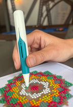 🔥💎 Automatisk diamantmaling perlemater | Voksfri rundborpenn for raskere og enklere hobby ✨