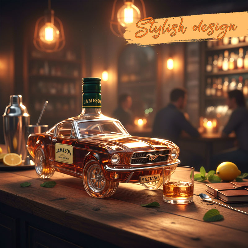 Bronco Whiskyflaske