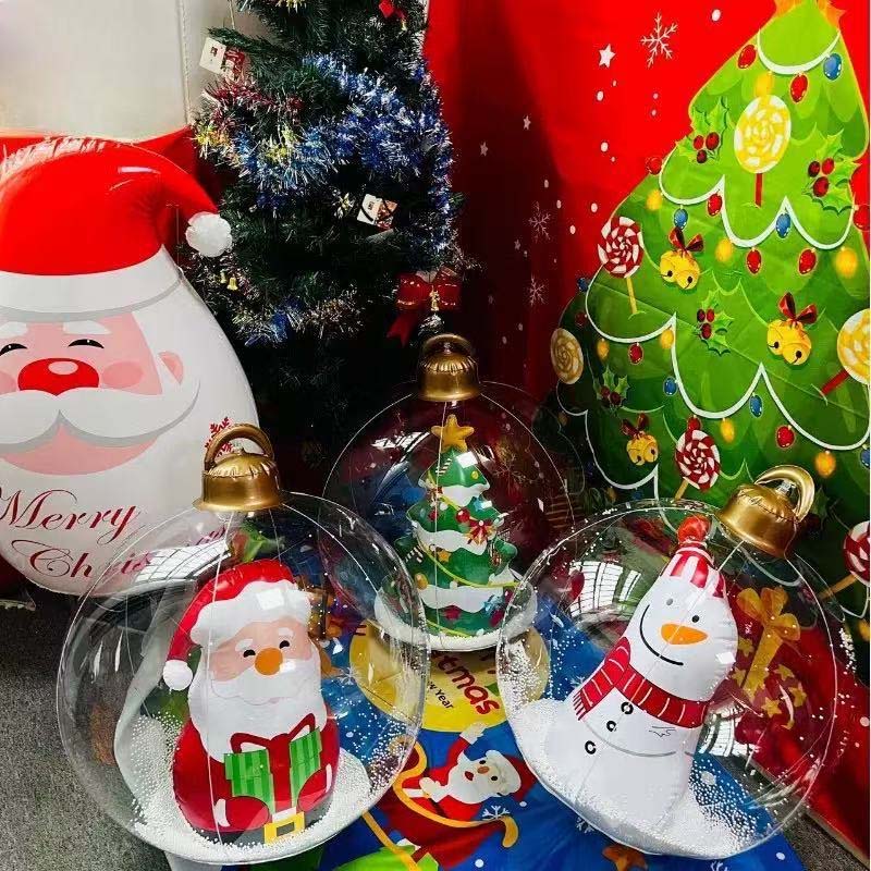 Oppblåsbare julekulepynter