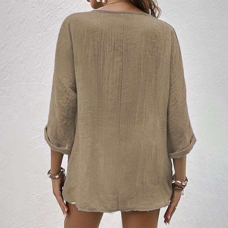 ✨Tidsbegrenset tilbud 45 % RABATT🎁Topp med V-hals