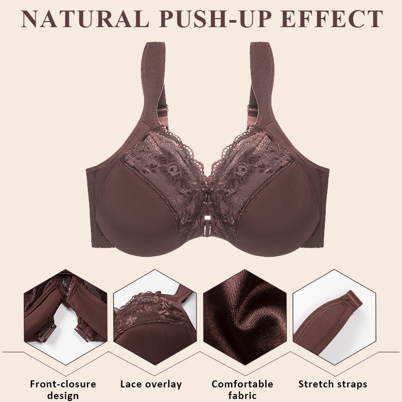 🎀Julesalg: 47 % rabatt💕Blonde push-up BH med spenne foran