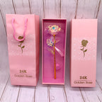 24K Färgglad Galaxy Rose