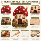 ✨Whimsical Village 3D-stoff Poke Art-kit