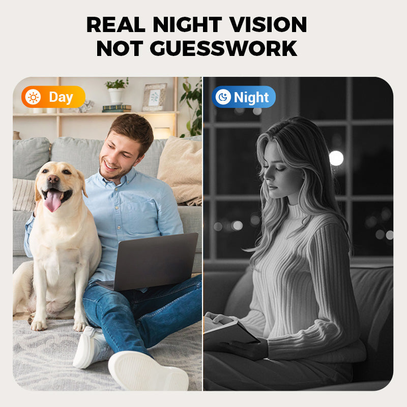 Mini Smart HD-overvåkningskamera med nattsyn