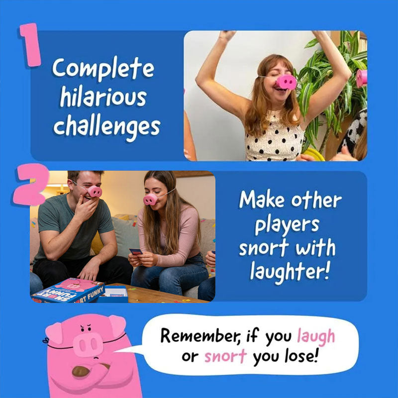 Snort Funny: Selskapsleken «Ler og taper» 🐷😂
