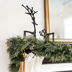 🎅 Julebestselger 🦌 Svart reinsdyrfigur, julepynt