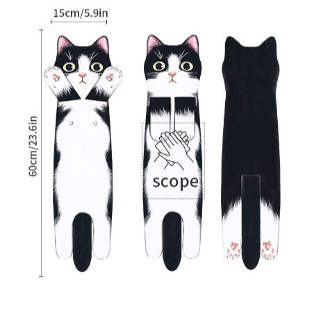 ✨😺Søt kattehåndkle🐾