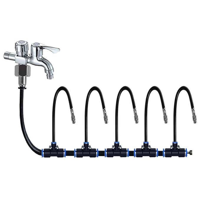 🔥Superdeal! 40 % rabatt! – 360° buet automatisk vanningssystem – Effektiv vanning for hele hagen