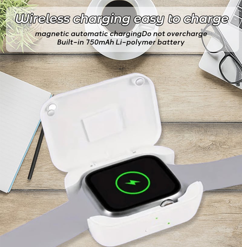 🔥Superdeal! 38 % rabatt! – Bærbar trådløs powerbank for smartklokker