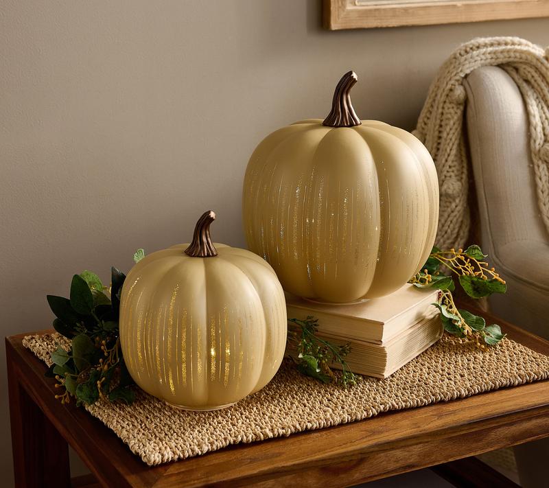 🎃Halloween-salg 49 % RABATT🎃Gresskar med blinkende lys