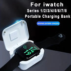🔥Superdeal! 38 % rabatt! – Bærbar trådløs powerbank for smartklokker