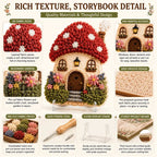✨Whimsical Village 3D-stoff Poke Art-kit