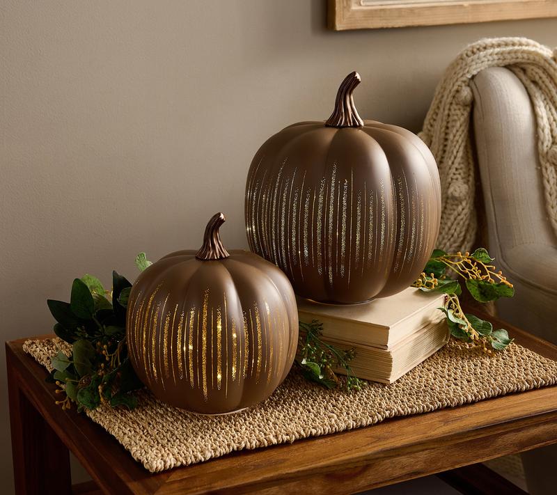 🎃Halloween-salg 49 % RABATT🎃Gresskar med blinkende lys