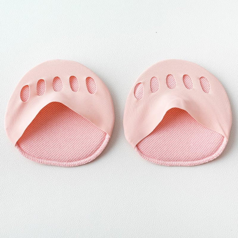 👠✨ Femtårs forfotputer for kvinner | Støtdempende innlegg for høye hæler | Svart/Beige