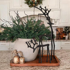 🎅 Julebestselger 🦌 Svart reinsdyrfigur, julepynt