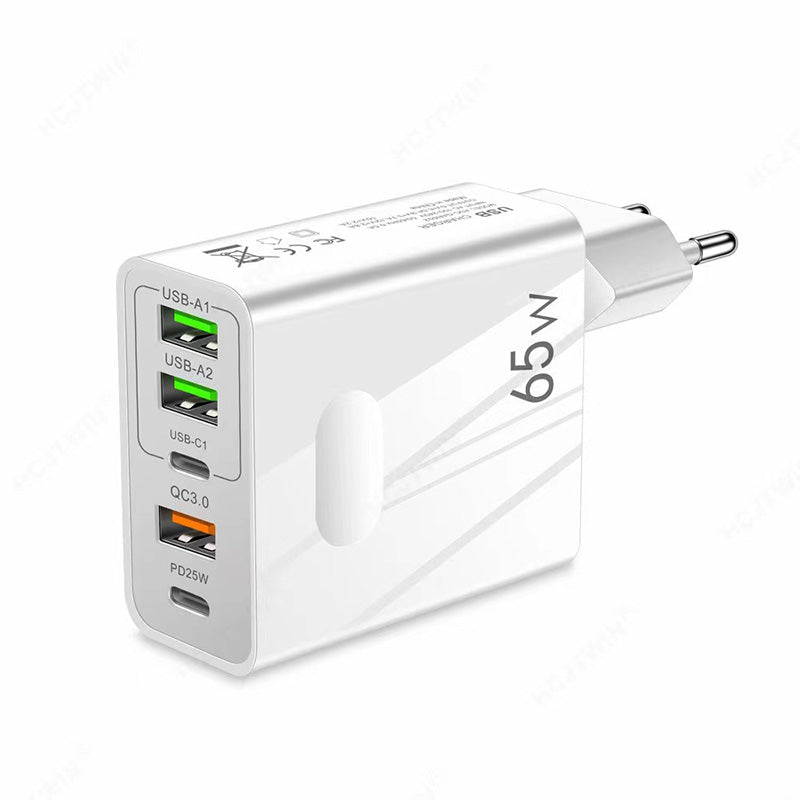 65 W superrask lader – Slipp løs full hastighet for din 3-i-1-kabel