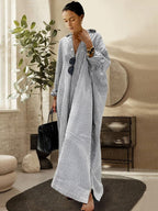 🌸Hva skal jeg ha på meg i morgen? 💐Stripet cardigan Løs, oversized, uregelmessig kjole