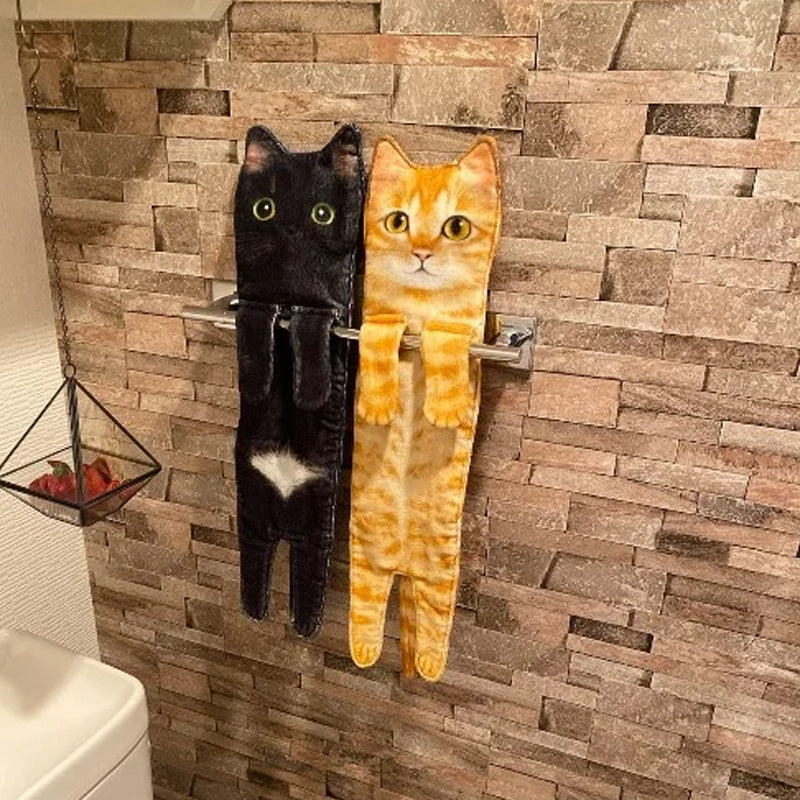 ✨😺Søt kattehåndkle🐾