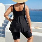 👙 BEGRENSET TID 50% RABATT! 💥 Dame luftig tankini-topp og shorts badedrakt – magekontroll, boyshorts, støttende ✨