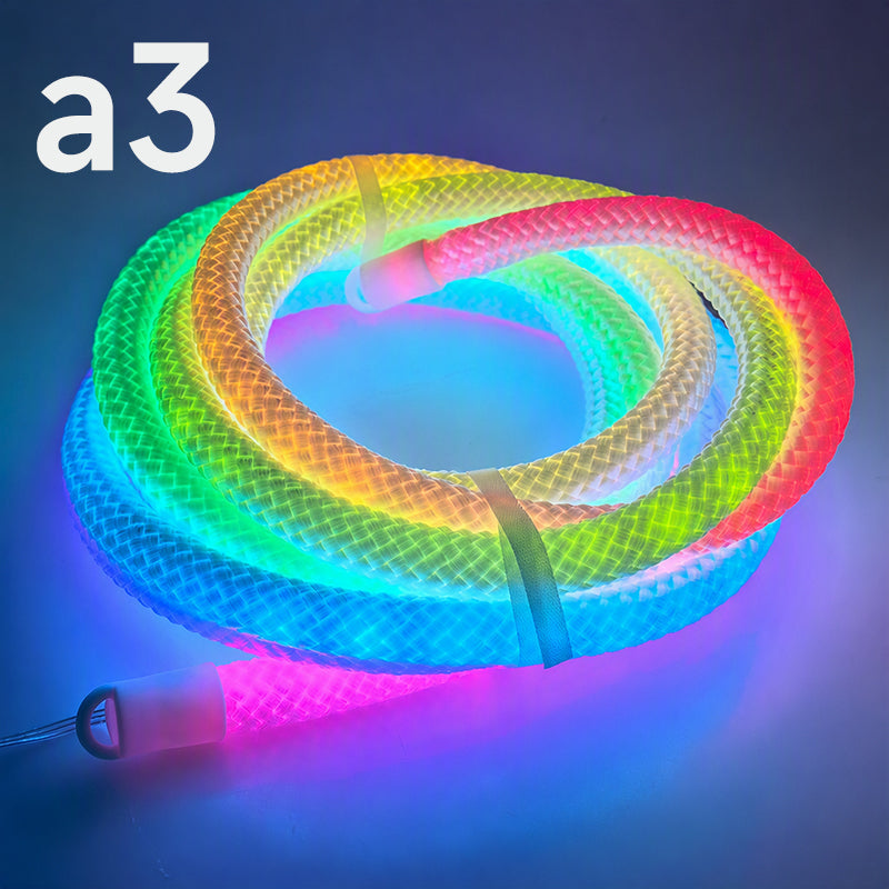 📢📢50% RABATT !! ⏰Dragon Scale Woven LED Neon Rope Light